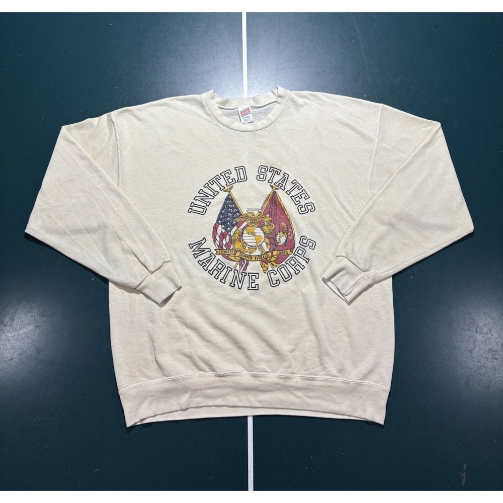 Vintage‎ USMC Crewneck Sweatshirt Men's XL United States Marine Corps 80s 90s